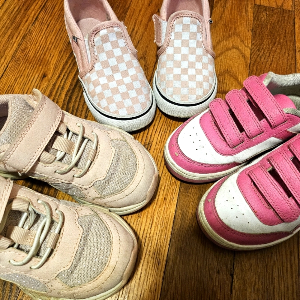 3 Pair Toddler Shoes 8-8.5